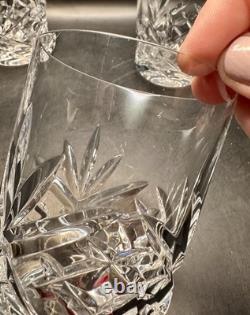 Set of 4 Gorham Crystal Monte Carlo Double Old Fashioned Glasses 4 1/4