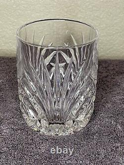 Set of 4 Gorham Crystal Rosewood Double Old Fashioned Glasses Gorgeous