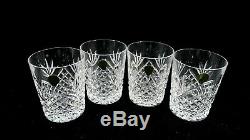 Set of 4 MIB Waterford Crystal Ciara Double Old Fashioned Glasses Made in Italy