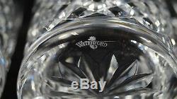 Set of 4 MIB Waterford Crystal Ciara Double Old Fashioned Glasses Made in Italy