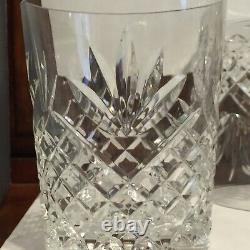 Set of 4, MIB Waterford Crystal Ciara Double Old Fashioned, Italy, Free Shipping