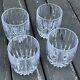 Set of 4 Mikasa Double Old Fashioned Park Lane Heavy Cut Crystal Glasses 3 7/8