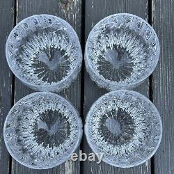 Set of 4 Mikasa Double Old Fashioned Park Lane Heavy Cut Crystal Glasses 3 7/8