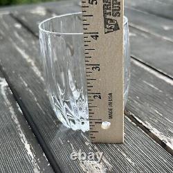 Set of 4 Mikasa Double Old Fashioned Park Lane Heavy Cut Crystal Glasses 3 7/8