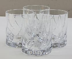(Set of 4) Mikasa Olympus Double Old Fashioned Rocks Cut Lead Crystal Glasses