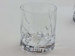 (Set of 4) Mikasa Olympus Double Old Fashioned Rocks Cut Lead Crystal Glasses