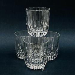 Set of 4 Mikasa Park Lane EXECUTIVE DOUBLE OLD FASHIONED Crystal Glasses 4 Tall