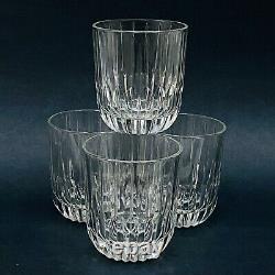 Set of 4 Mikasa Park Lane EXECUTIVE DOUBLE OLD FASHIONED Crystal Glasses 4 Tall