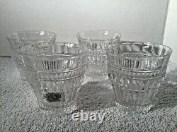 Set of 4 Mikasa TITAN Double Old Fashioned Glasses, Lead Crystal