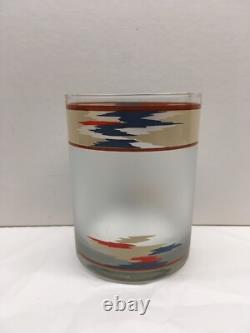 Set of 4 Noritake Design Raindance Double Old Fashioned Glasses 12 oz. Excellent