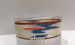 Set of 4 Noritake Design Raindance Double Old Fashioned Glasses 12 oz. Excellent