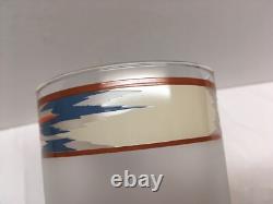 Set of 4 Noritake Design Raindance Double Old Fashioned Glasses 12 oz. Excellent