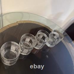 Set of 4 Ralph Lauren Glen Plaid Double Old Fashioned Rocks Glasses Yellowstone