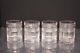 Set of 4 Ralph Lauren Glen Plaid Double Old Fashioned Rocks Whiskey Glasses
