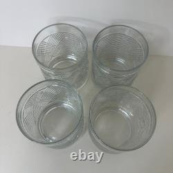 Set of 4 Ralph Lauren Safari Signature Collection Double Old Fashioned Glasses