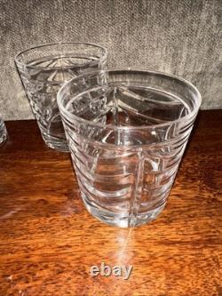 Set of 4 Tiffany & Co. Crystal SWAG Double Old Fashioned Glass 3 5/8