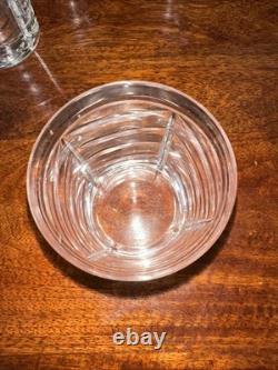 Set of 4 Tiffany & Co. Crystal SWAG Double Old Fashioned Glass 3 5/8