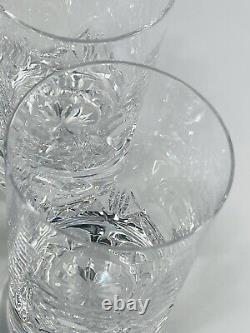 Set of 4 Tiffany & Co. Thumbprint Panel Cut Highball Hi-Ball Glasses TFC76