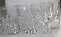 Set of 4 Vintage Hawkes Cut Crystal Double Old Fashioned Glasses