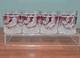 Set of 4 Vintage Hofbauer Byrdes Collection Crystal Old Fashioned Glasses Ruby