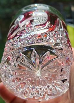 Set of 4 Vintage Hofbauer Byrdes Collection Crystal Old Fashioned Glasses Ruby