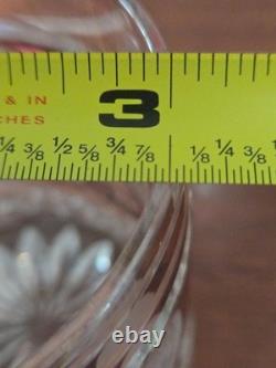 Set of 4 Vintage Hofbauer Byrdes Collection Crystal Old Fashioned Glasses Ruby