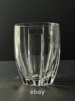 Set of 4 WATERFORD Marquis Crystal OMEGA Double Old Fashioned Glasses, 4-3/8