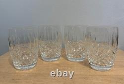 Set of 4 Waterford Ballybay Double Old Fashioned Glasses 4 3/8'