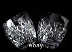 Set of 4 Waterford Boyne Crystal Double Old Fashioned Tumblers 3.5 Discontinued