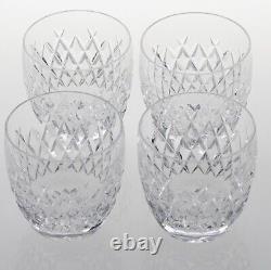 Set of 4 Waterford Boyne Crystal Double Old Fashioned Tumblers 3.5 Discontinued