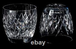 Set of 4 Waterford Boyne Crystal Double Old Fashioned Tumblers 3.5 Discontinued