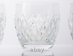 Set of 4 Waterford Boyne Crystal Double Old Fashioned Tumblers 3.5 Discontinued