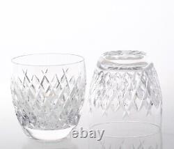 Set of 4 Waterford Boyne Crystal Double Old Fashioned Tumblers 3.5 Discontinued