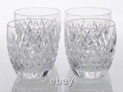 Set of 4 Waterford Boyne Crystal Double Old Fashioned Tumblers 3.5 Discontinued