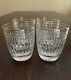 Set of 4 Waterford Crystal Hanover Gold Double Old Fashioned Glasses Marquis