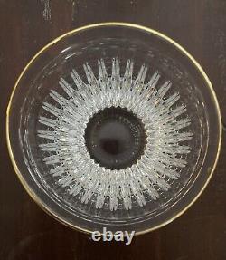 Set of 4 Waterford Crystal Hanover Gold Double Old Fashioned Glasses Marquis