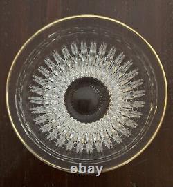 Set of 4 Waterford Crystal Hanover Gold Double Old Fashioned Glasses Marquis
