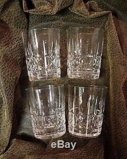 Set of 4 Waterford Crystal KYLEMORE (1962-) Double Old Fashioned 4 3/8 12 oz