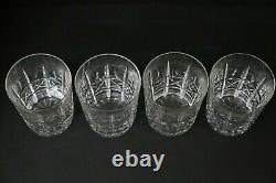 Set of 4 Waterford Crystal Kylemore Double Old Fashioned 12oz Tumblers 4 3/8
