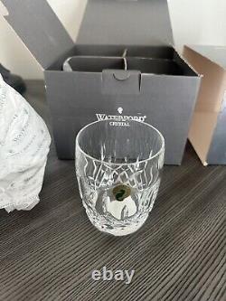 Set of 4 Waterford Crystal Listmore Traditions Double Old Fashioned Glasses NIB