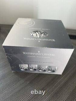 Set of 4 Waterford Crystal Listmore Traditions Double Old Fashioned Glasses NIB