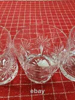 Set of 4 Waterford Crystal Millennium Double Old Fashioned DOF Glasses Tumblers