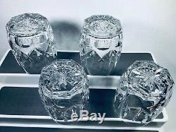 Set of 4 Waterford Crystal Westhampton Double Old Fashioned Fashion Glasses
