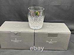 Set of 4 Waterford GLENMEDE Crystal Double Old Fashioned 4 1/4 Tall
