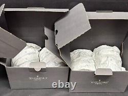 Set of 4 Waterford GLENMEDE Crystal Double Old Fashioned 4 1/4 Tall