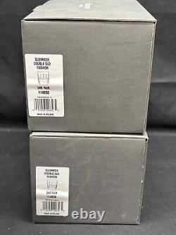 Set of 4 Waterford GLENMEDE Crystal Double Old Fashioned 4 1/4 Tall