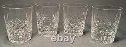Set of 4 Waterford LISMORE 4 3/8 Double Old Fashioned Glasses