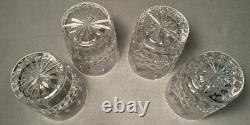 Set of 4 Waterford LISMORE 4 3/8 Double Old Fashioned Glasses