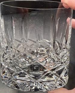 Set of 5 Galway Ireland Crystal Clifden Double Old Fashioned Glasses 3 1/2