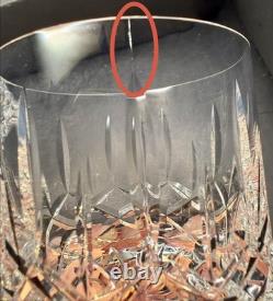 Set of 5 Galway Ireland Crystal Clifden Double Old Fashioned Glasses 3 1/2